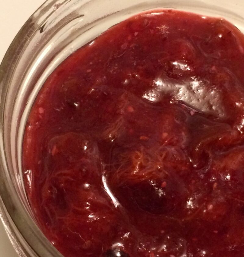 Plum Freezer Jam Refined Sugar Free - GARDEN to GRIDDLE