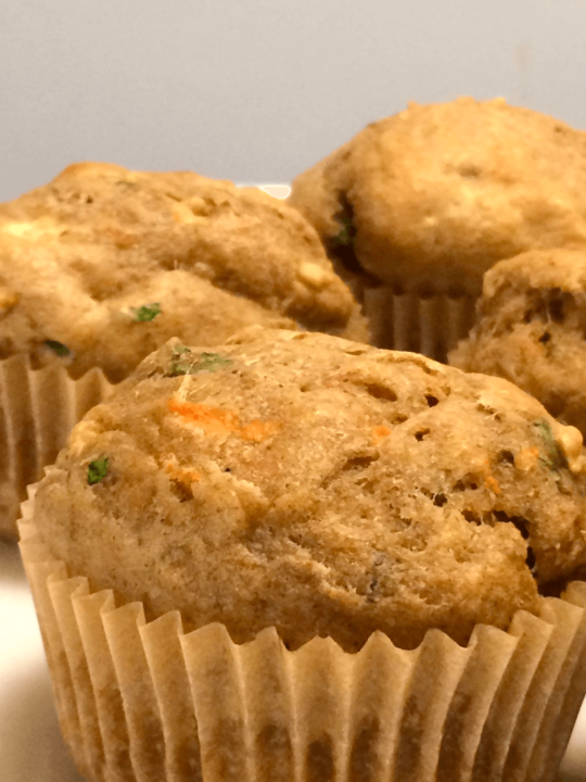 carrot zucchini carrot kale muffins