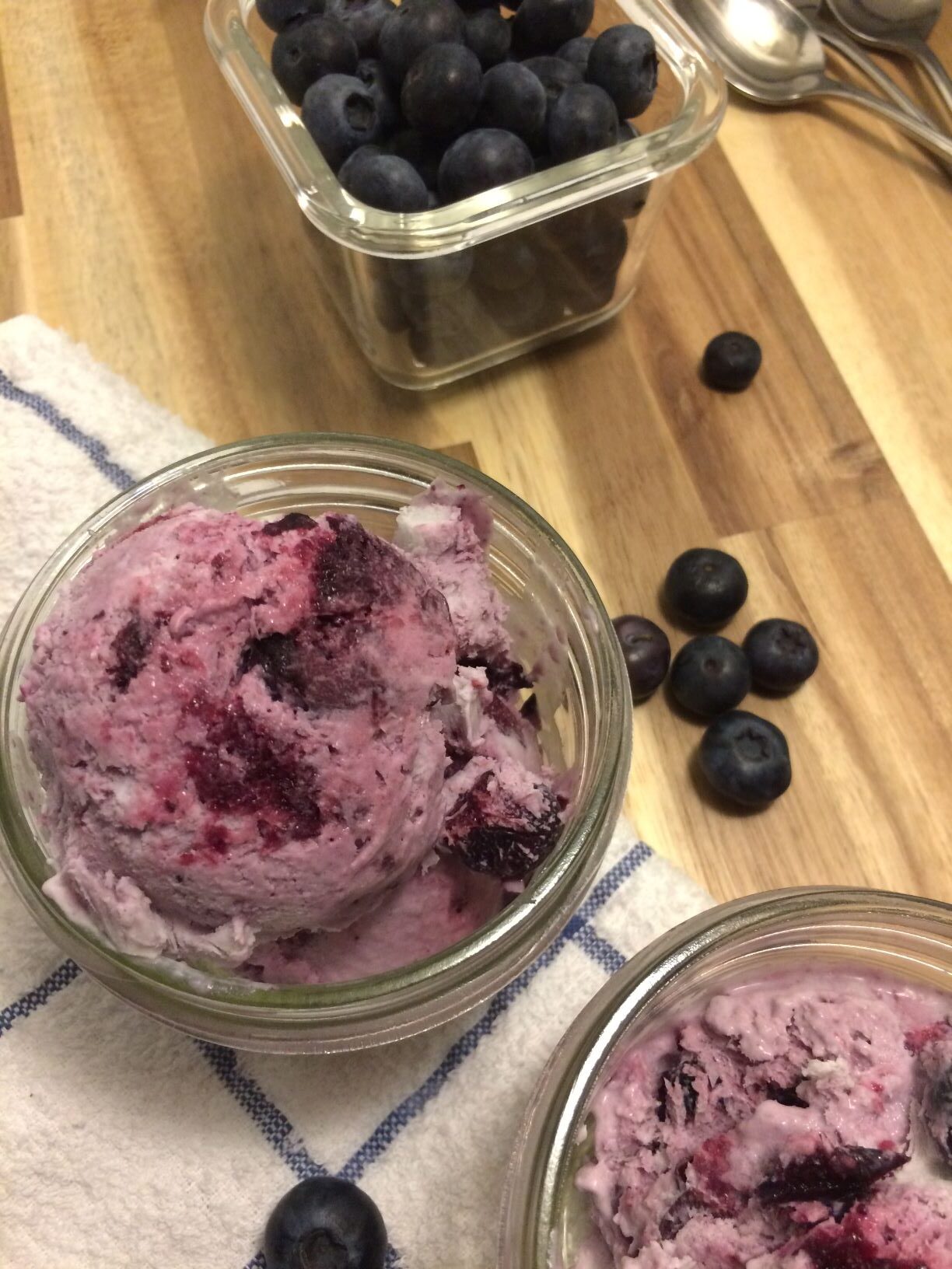 Homemade Blueberry Ice Cream (no churn, no egg option) - GARDEN to GRIDDLE
