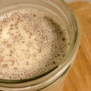 coffee creamer in mason jar