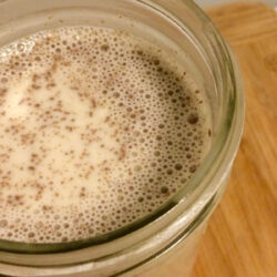 coffee creamer in mason jar