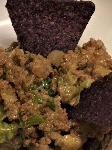 easy taco filling with purple chips