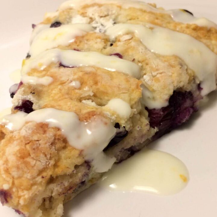 Blueberry Lavender Scones with a Mascarpone Lemon Honey Drizzle ...