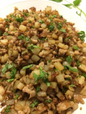 Ground Pork Hash - Garden to Griddle